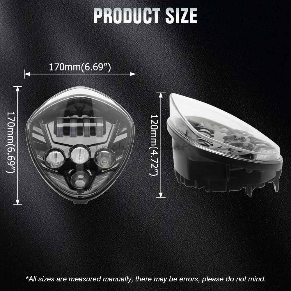 Front LED Head Light 60W Fits  - Crossfit Victory 评论和价格