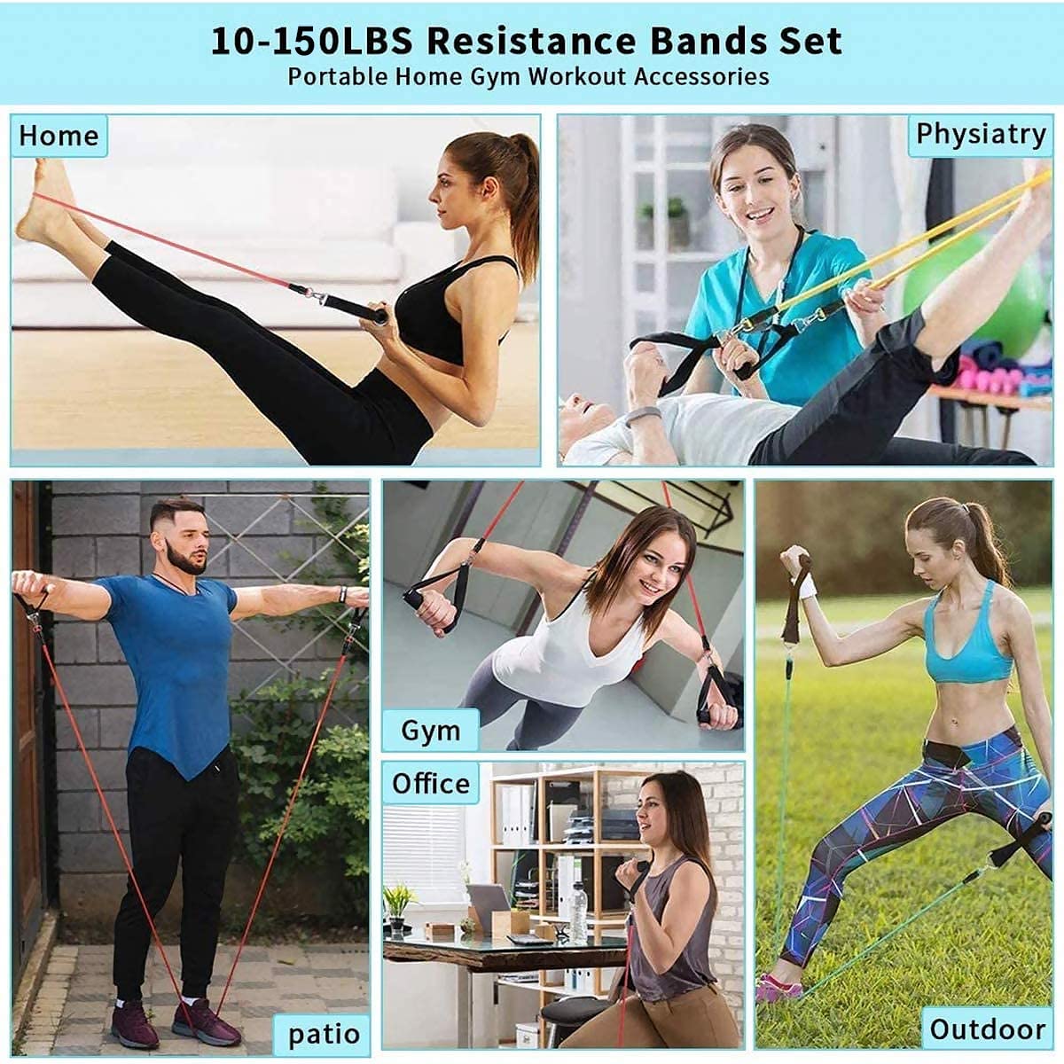 Gym Fitness Resistance Bands f - Crossfit Ga 评论和价格